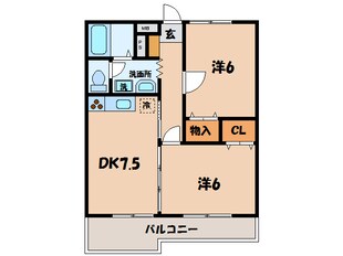 西尾駅 徒歩20分 2階の物件間取画像